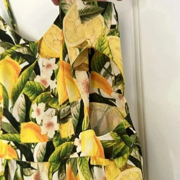 Show Me Your Mumu Piper Dress Citrus Lemons Sz M - Picture 10 of 14